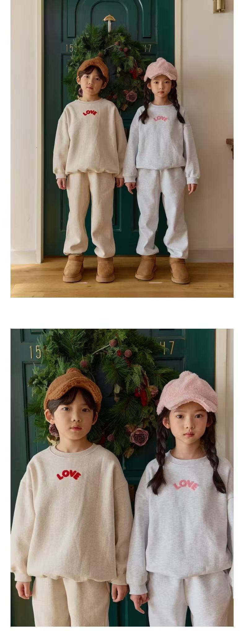 Childrens Two-piece Sweatshirt And Pants Set For Boys And Girls_voghion.com