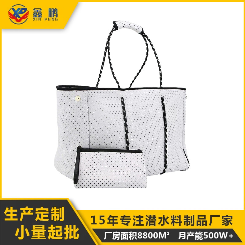 Customized Neoprene Beach Bag, Travel and Fitness Neoprene Tote Bag, Waterproof Large-Capacity Beach Bag