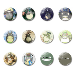 Hayao Miyazaki Anime Fridge Magnets, Time Gem Totoro Magnetic Glass Home Whiteboard Stickers, Decorative Items, 25mm