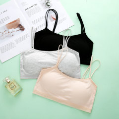 少女款文胸發育期中小學生內衣運動背心防凸點內衣棉質無鋼圈文胸