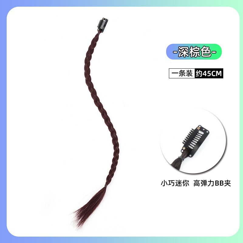 偽ポニーテール編み込みダブルポニーテールウィッグ編み込みボクシング編み込みダーティーブレードヘアアクセサリー編み込みウィッグ偽編み込みカラフルな編み込み|undefined