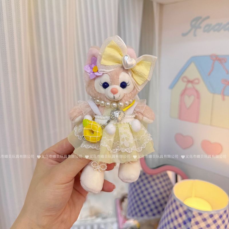 玲娜貝児の青い真珠のお姫様のスカートはぬいぐるみのかばんをつけてキーホルダーのメーカーを包んで直接販売します。|undefined