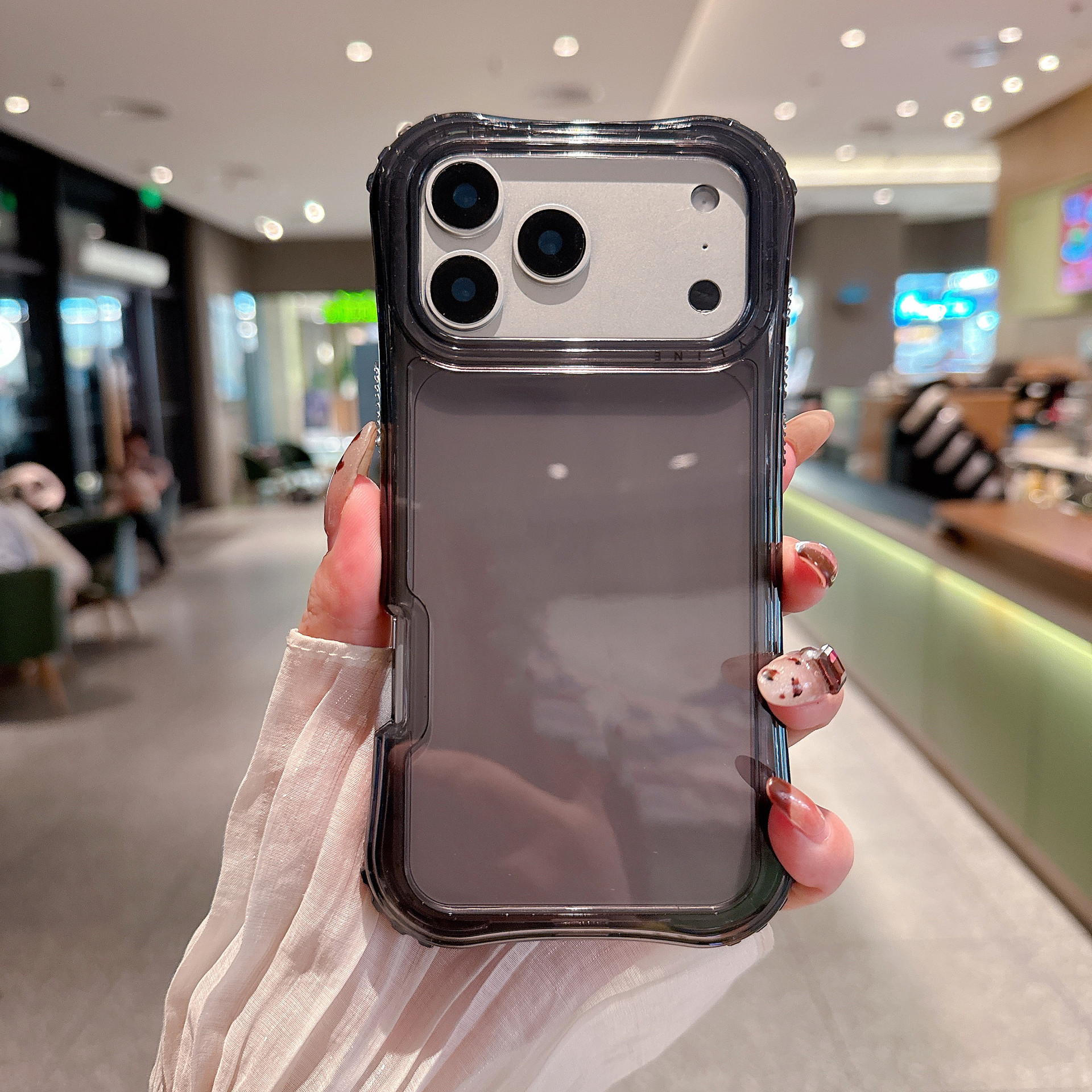 Comercio exterior transfronterizo de América del Sur para iPhone 17 Pro Max cintura 3 en 1 caso de teléfono móvil transparente del mismo color