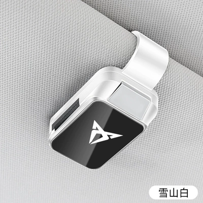 Car Glasses Clip/Bill Clip Car Glasses Holder Leon - glasses-clip-y001-snow-mountain-white-cupra