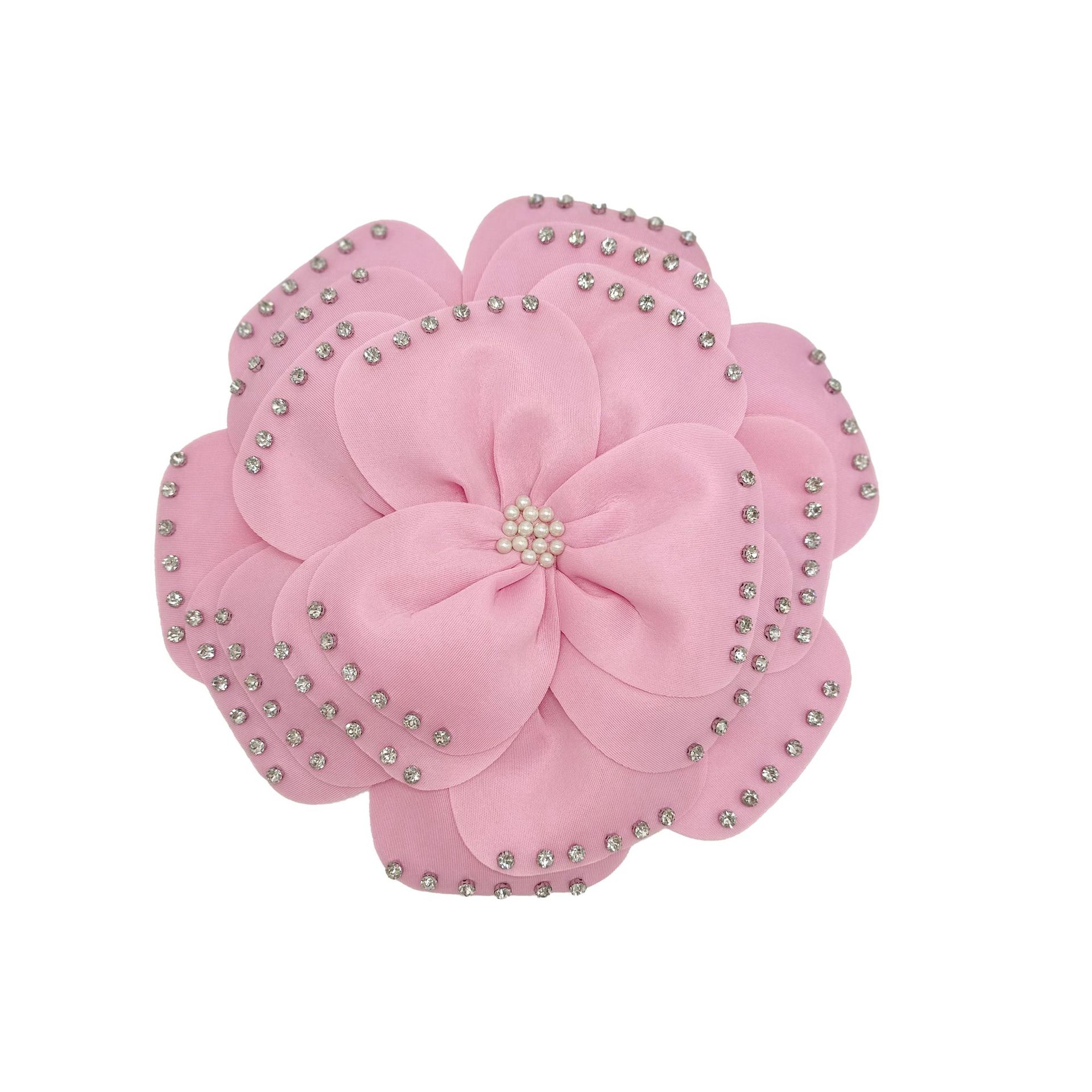 Nueva capa de aire estereoscópica perlas de clavos multicapa de alta calidad ropa de flores grandes vestidos tocado joyas de pecho brocas para el pelo