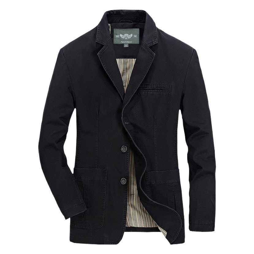 Заводская поставка Весна и осень плюс размер хлопок мужской костюм повседневный костюм 817 # Benxi пальто