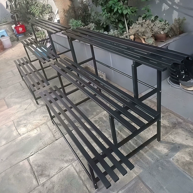 Стеллаж для цветов, напольный, для балкона, гостиной, новый, лестничный, для улицы и дома, многоярусный, для внутреннего двора, из железа, для суккулентов