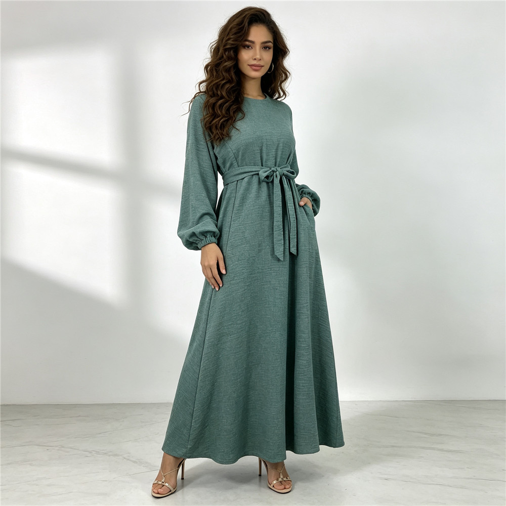 AliExpress Amazon Cross-Border Fashionable Flared Dress 6840