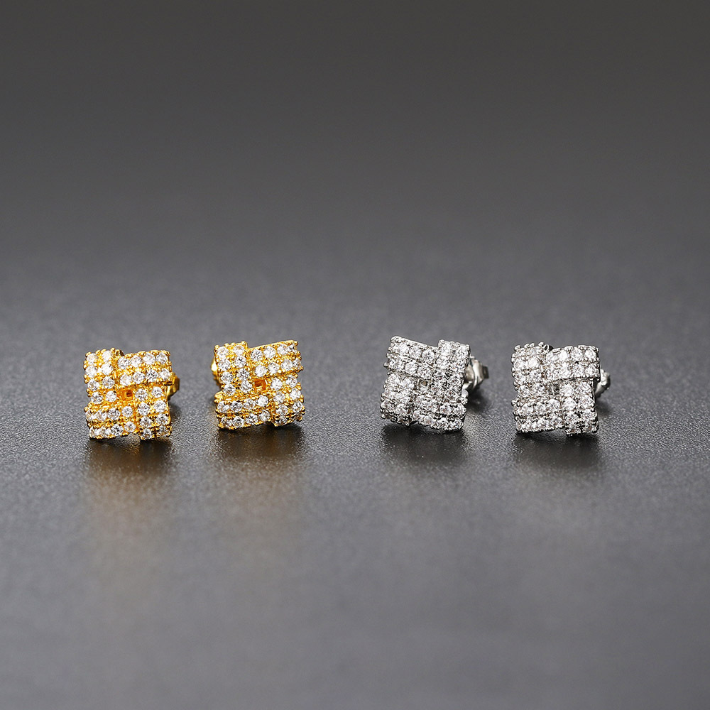 5g Weight Copper Ear Needle Material White Gold Plated, Gold Plated Plating Material Zircon Inlay Material Ear Studs Classification 1 Pair Quantity Daily, Party, Street Occasion Copper Material Round, Square, Heart Shape Pattern Unisex Gender Plating, Inlay Design Hip-Hop Style Gold, Silver Color 1 Pair Hip-Hop Round Square Heart Shape Plating Inlay Copper Zircon White Gold Plated Gold Plated Ear Studs 22