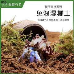 寄居蟹免泡椰土苔藓～新手垫材椰砖椰糠营养土饲养用品爬宠垫料
