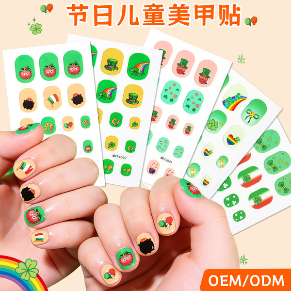 waterproof kids nail stickers