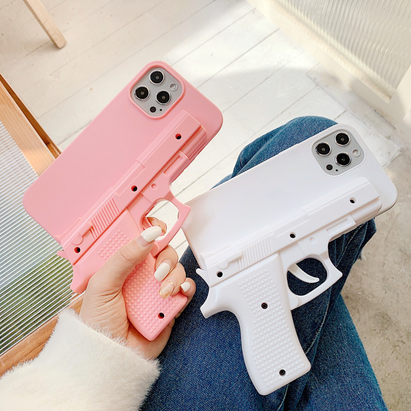 Creative toy pistol phone case for iphone 12 decompression funny Apple 11 protective cover any model Creative toy pistol phone case for iphone 12 decompression funny Apple 11 protective cover any model