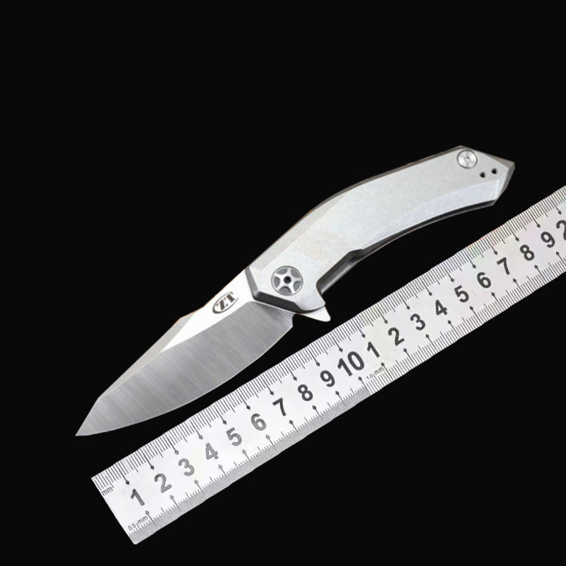 ZT0095钛合金手柄折叠刀野外随身便携多功能刀瑞士军刀锋利