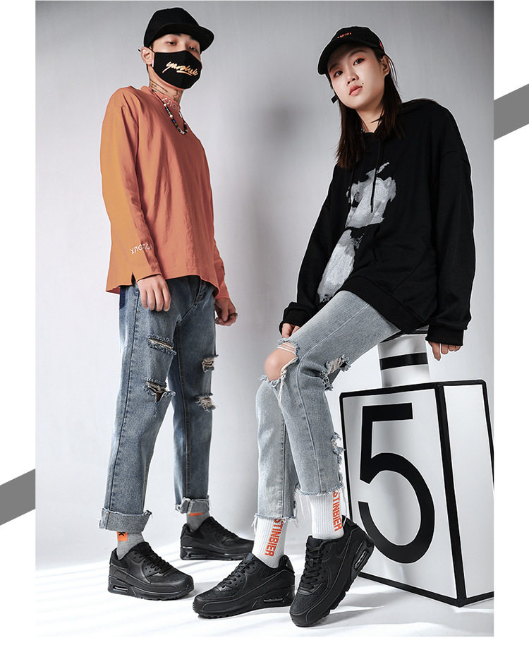 Giày sneaker thể thao đế dày cổ thấp buộc dây phối màu unisex — AD-0590 màu trắng, AD-0590 toàn màu đen, AD-0590 trắng xám vàng, AD-0590 đen trắng chi tiết 28