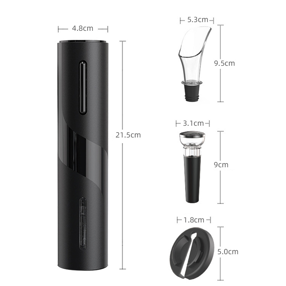 2022 nuevo juego de abrebotellas de vino, juego de caja de regalo multifuncional, juego de abrebotellas de vino eléctrico de plástico