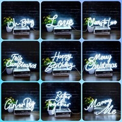 led霓虹灯BetterTogether纪念日圣诞周年庆派对室内外壁挂装饰灯