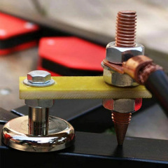 Cross-border strong magnetic grounding artifact welding ground clamp grounding magnet welding machine magnet strong fixed grounding head