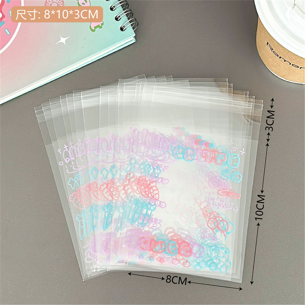 Lindo cachorro de dibujos animados transparente ziplock bolsa coreana simple pequeña tarjeta de almacenamiento cubierta protectora chica Goo tarjeta clasificación bolsa