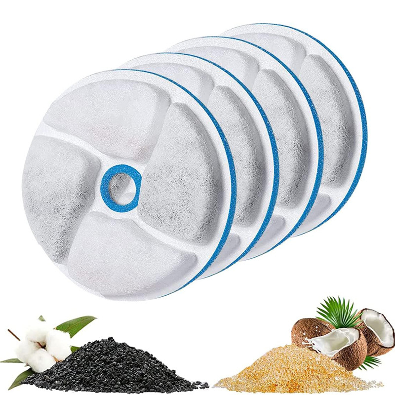 White filter element blue cotton 4p set