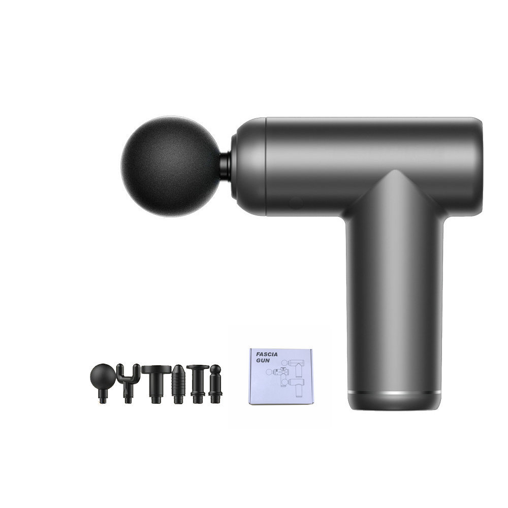 Transfronterizo fascial pistola masajeador hogar fitness profesional inteligente masaje pistola LCD pantalla eléctrica Mini fascial pistola