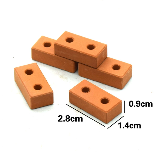 2 holes of red bricks 1