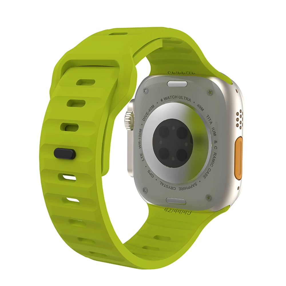 Подходит для Apple Watch Ultra9876543210 поколения SE, спортивный силиконовый ремешок с квадратной пряжкой и бриллиантами, новая модель