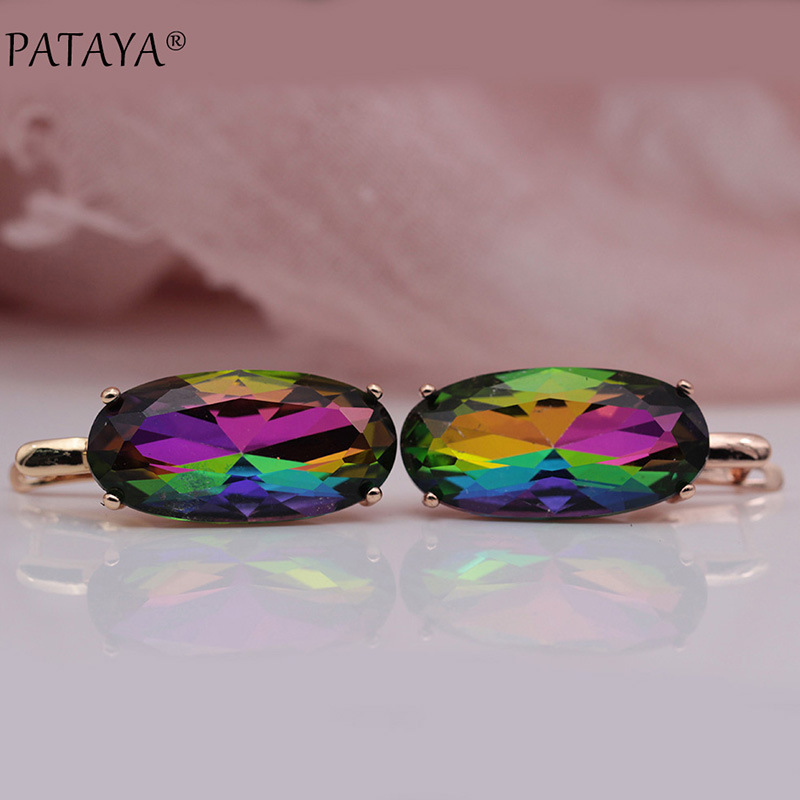 Geometric Pattern Wholesale Jewelry Elegant Geometric Copper Zircon Plating Rings