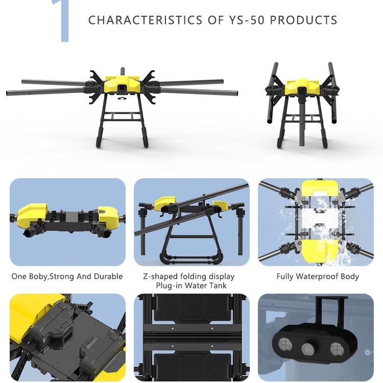 YS-50  50kg 载重无人机 无人机应用 植保无人机 物流无人机