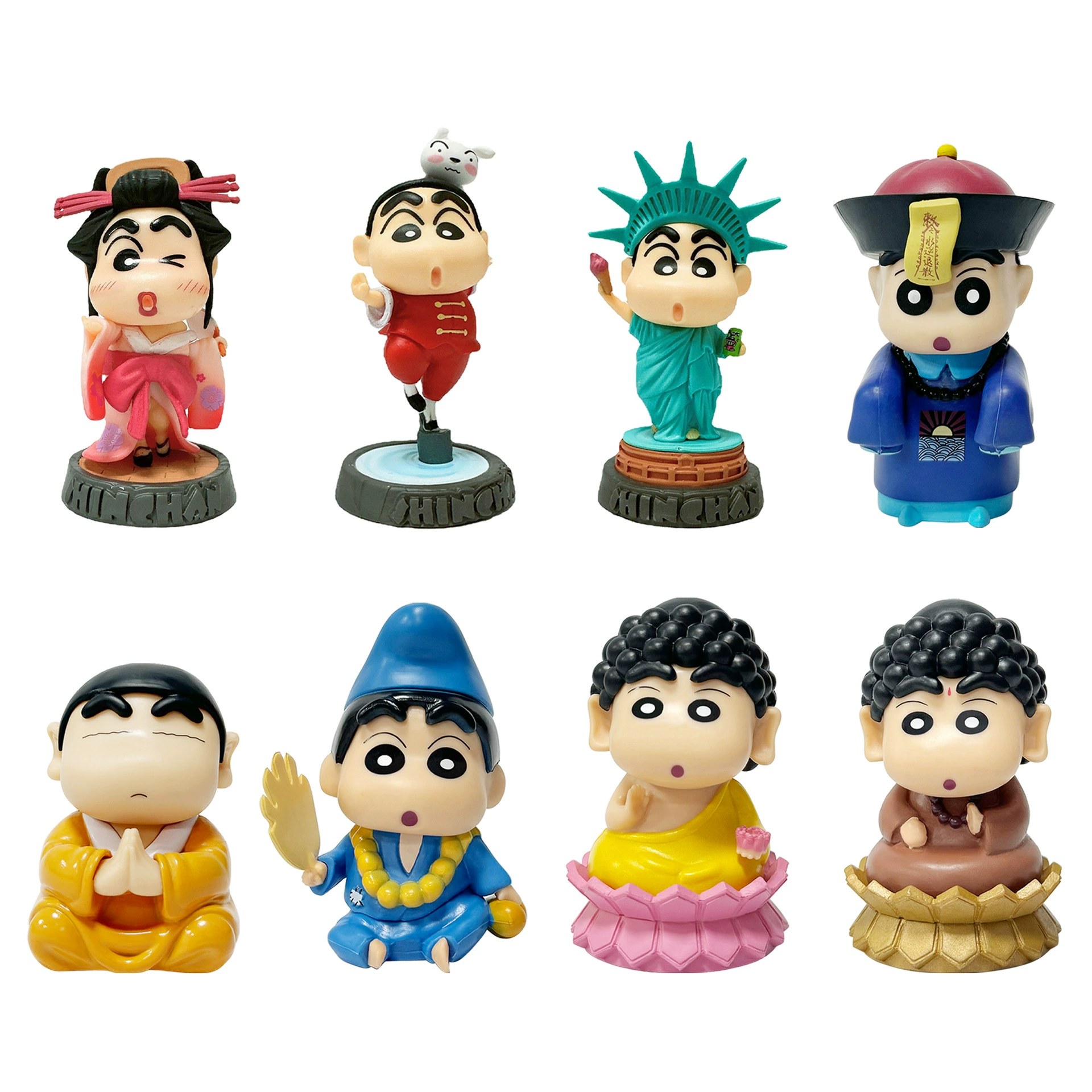 Crayon Shin - новая GK, Богиня Свободы, американская станция, глобальный тур, эпоха Тан, кунг-фу, экипировка, трендовая коллекционная фигурка ручной работы, качающаяся модель