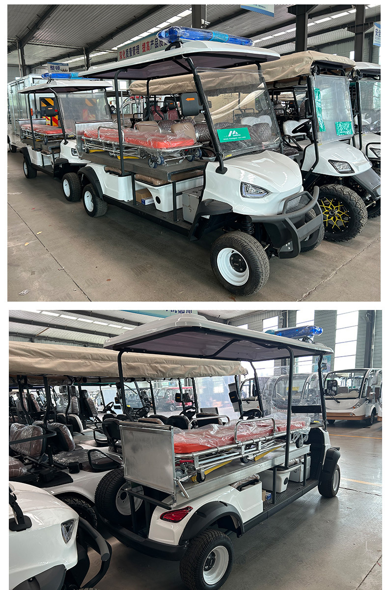 Electric Transfer Ambulance for Hospital Shuttles, Short-Distance Emergency Four-Wheel Rescue, Property and Tourist Area Emergency Electric Ambulance
