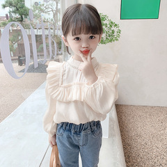 Baby Girl Shirt 2024 Spring and Autumn New Fashion Base Shirt Children's Blouse Cute Baby Fashion Autumn Outfit