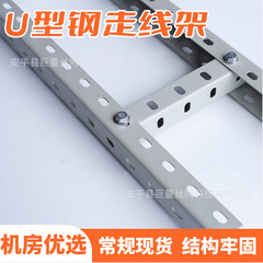 机房u型钢走线架多孔钢制梯式线架铝合金布线架现货厂家