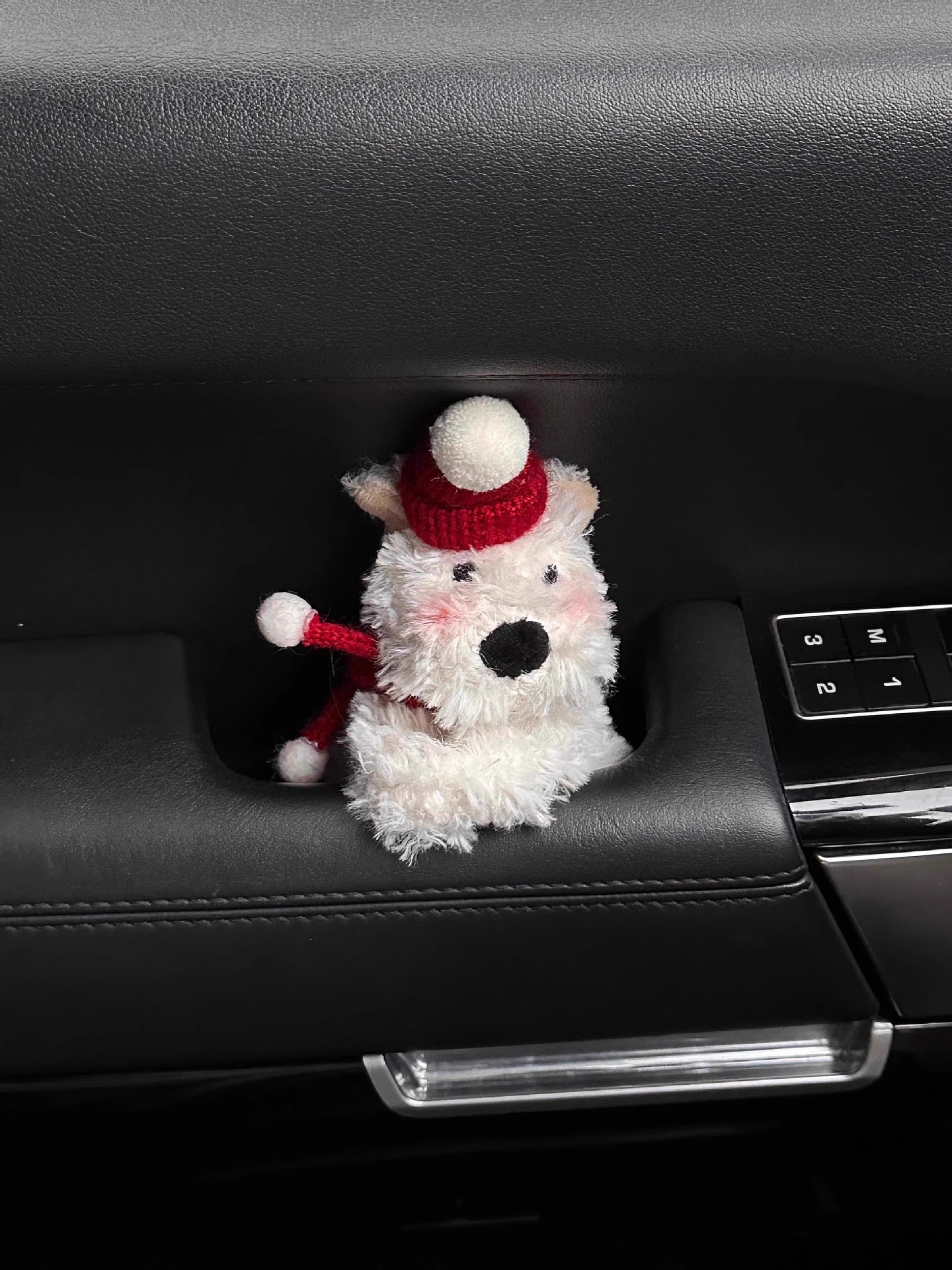 West Highland Car Screen Ornament, Doodle-Style Puppy Car Dashboard Screen Decoration, Car Interior Accessory, Christmas Gift