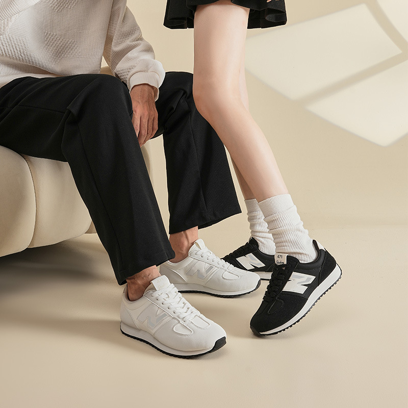 Giày sneaker nam phong cách cổ điển đa năng Forrest Gump — 471m trắng