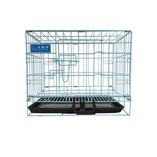 Liangjiajie Pet Cage Bold Folding Paint Dog Cage Teddy Small and Medium Large Dog Cage with Toilet Supplies