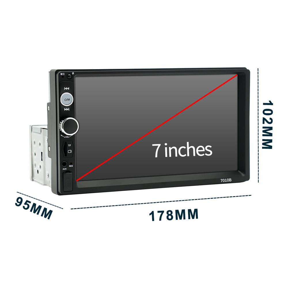 Adecuado para el nuevo 7010 de un solo husillo de 7 pulgadas coche MP5 REPRODUCTOR DE COCHE Bluetooth máquina integrada de revertir la imagen