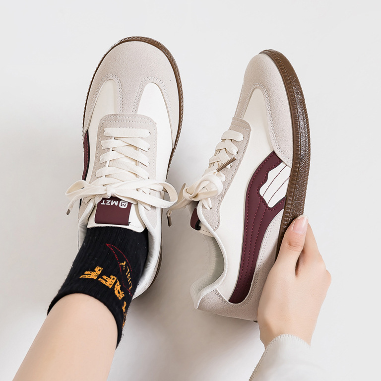 Zapatos casuales clásicos retro de mujer zapatos blancos bajos zapatos de plantilla de lazos para hombres y mujeres zapatos de entrenamiento F8868