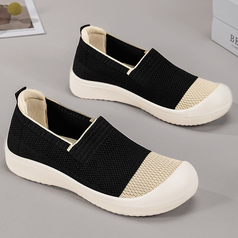 Zapatos mujer todo fósforo venta caliente zapatos de madre transpirables de mediana edad y ancianos zapatos de tela de malla hueca de verano de suela suave image 5