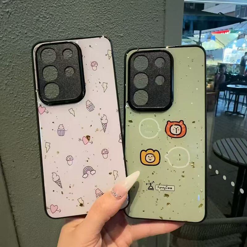 Glitter Glue Suitable for Oppo Reno16 Phone Case A5Pro Cartoon A2 Gold Foil A58 Simple X500 Protection Glitter Glue Suitable for Oppo Reno16 Phone Case A5Pro Cartoon A2 Gold Foil A58 Simple X500 Protection