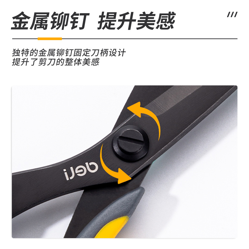 Tijeras de acero inoxidable tijeras de recubrimiento hombre-máquina modelado multifuncional tijeras de costura hechas a mano tijeras de costura negra