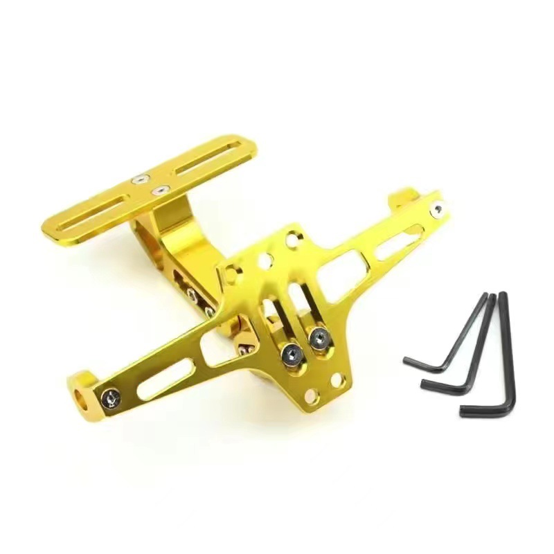 Motuoche – plate frame with License plate holder/license plate holder - gold-airplane-license-plate-frame-without-light-tool-included