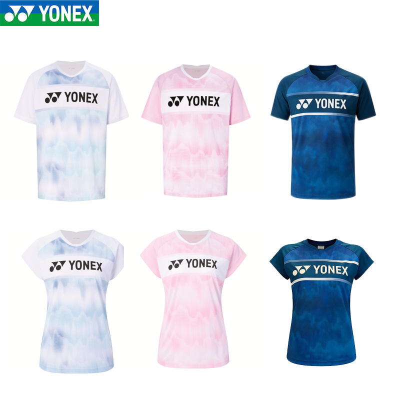Yonex Badminton Clothing 1100526Bcr/2100526Bcr Men's and Women's Short-Sleeved Tops T-Shirt Sportswear