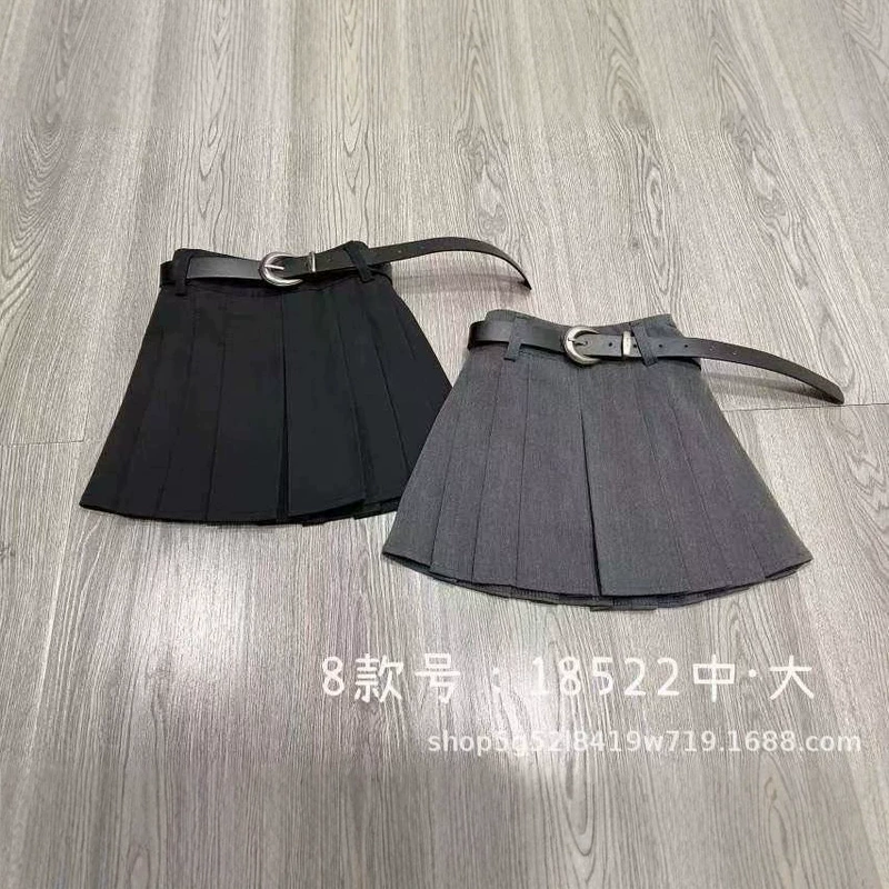 Юбки для девочек 110-150 размеры осенняя детская одежда Huzhou Zhili корейский стиль юбка плиссе Bei 8522