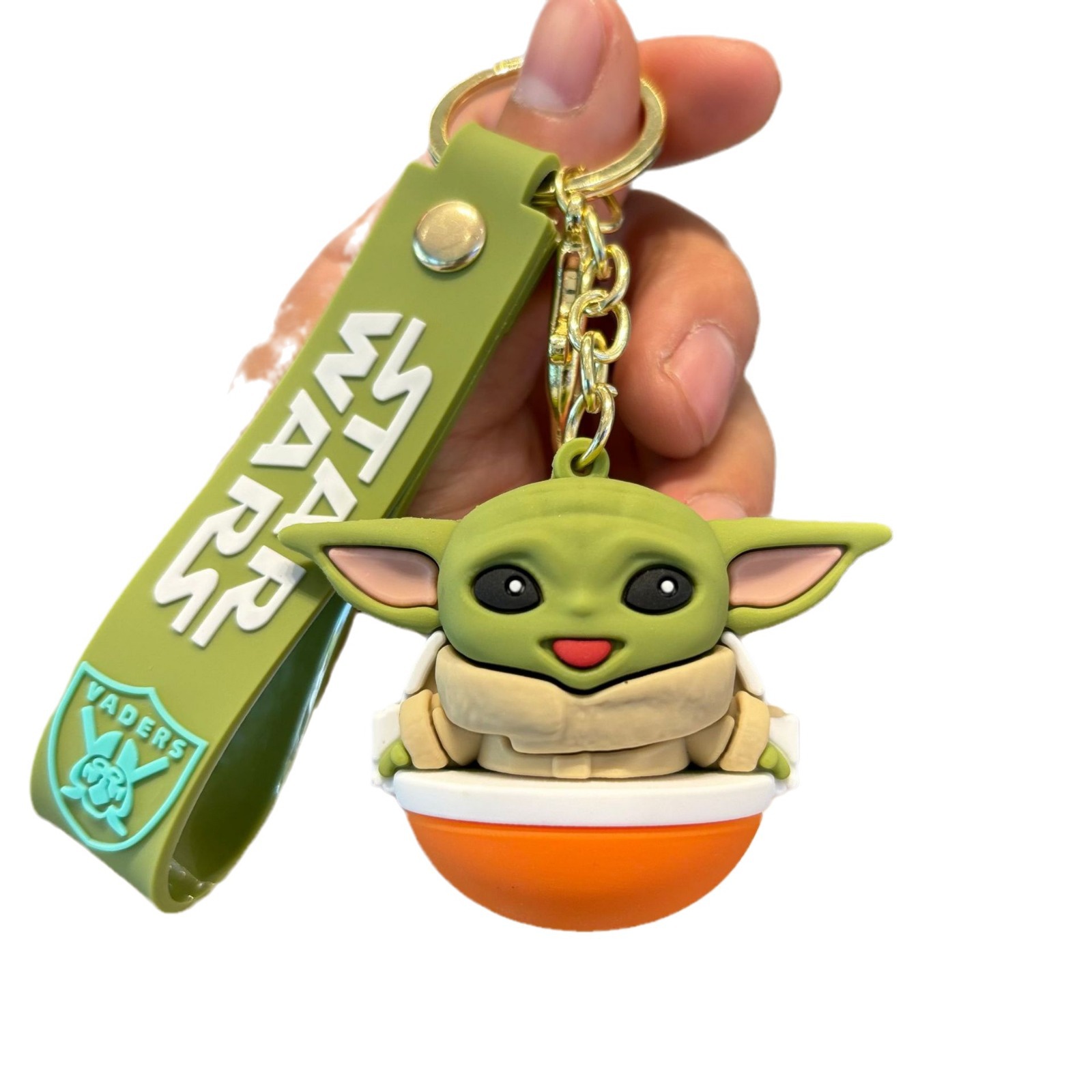 Cruzado Star Wars llaveros muñecas bolsos de automóviles colgantes lindos baby yoda pequeños regalos llaveros