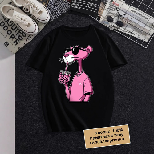 100% pure cotton sweet and fresh floral print outerwear, youthful, loose and slimming, personalized casual and comfortable round neck short sleeve