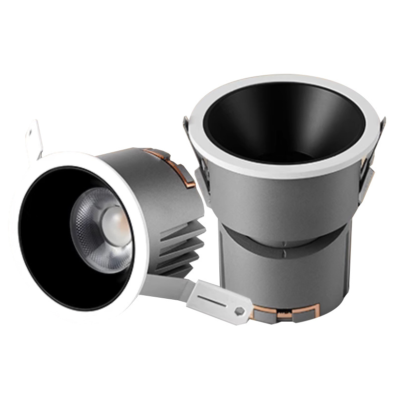 Full Spectrum Spotlight pequeña colina LED anti-reflejo incrustado lámpara de techo hogar Zhongshan decoración del hogar iluminación de la pared de lavado de la lámpara