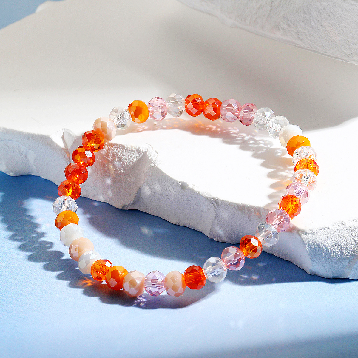 hot selling bracelets are versatile and high end Bohemian elastic line summer crystal bracelet set_voghion.com