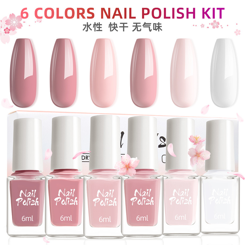 Thanksgiving Christmas holiday color nail polish nail accessories glitter solid color suit water-based baking-free environmental protection batch