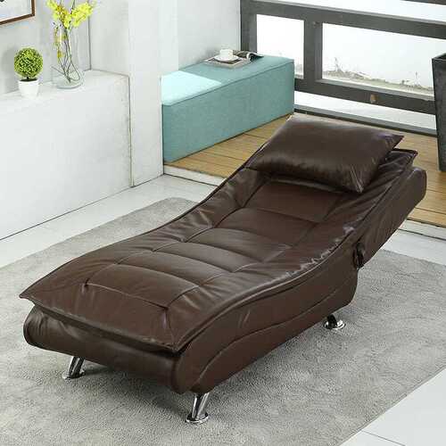 3 red technology leather lazy sofa recliner single chaise small apartment living room leisure folding lunch break sofa bed
