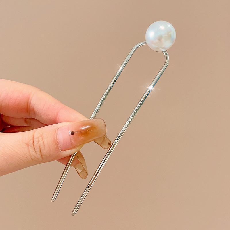 Diario de verano viajes fijos bolos de cabeza abrazadera de cabello en forma de U, abrazadera de cabello en forma de U, nuevo cabello de cabello de disco